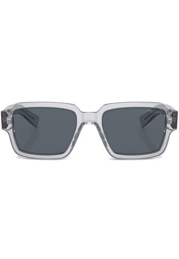 Prada transparent-frame logo sunglasses - Grau