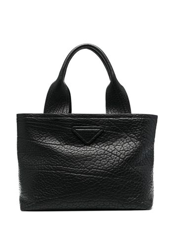 Prada logo patch tote bag - Schwarz