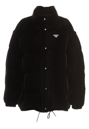 Prada detachable-sleeve puffer jacket - Schwarz