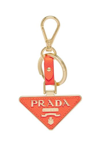 Prada Schlüsselanhänger mit Logo - Orange