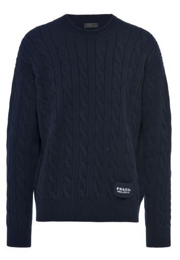 Prada cable-knit cashmere sweater - Blau