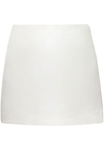 Prada double satin mini skirt - Weiß