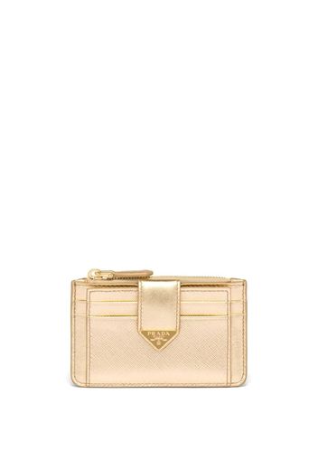 Prada Saffiano leather cardholder - Gold