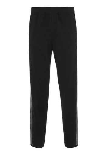 Prada stripe detail track pants - Schwarz