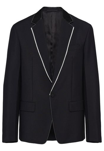 Prada single-breasted mohair wool jacket - Schwarz