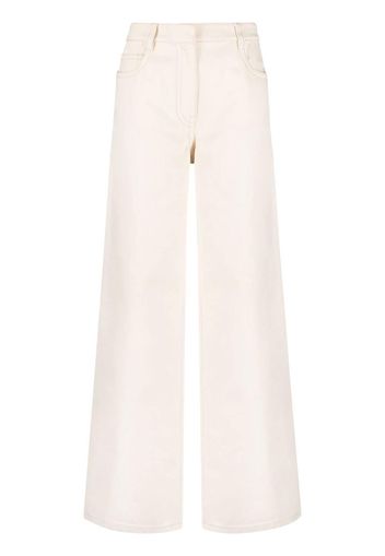 Prada logo wide-leg jeans - Nude