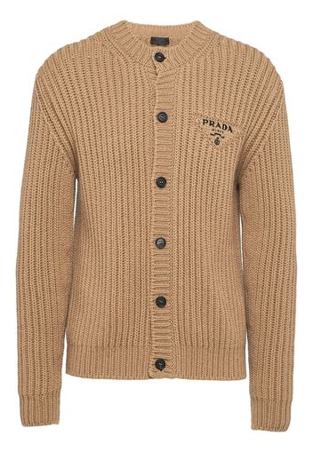 Prada Klassischer Kaschgora-Cardigan - Braun