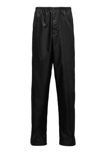 Prada Re-Nylon logo-plaque track pants - Schwarz