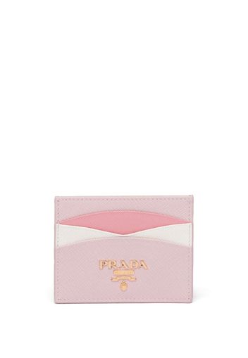 Prada Kartenetui aus Saffiano-Leder - Rosa