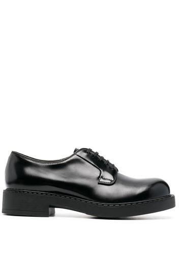 Prada polished-finish derby shoes - Schwarz