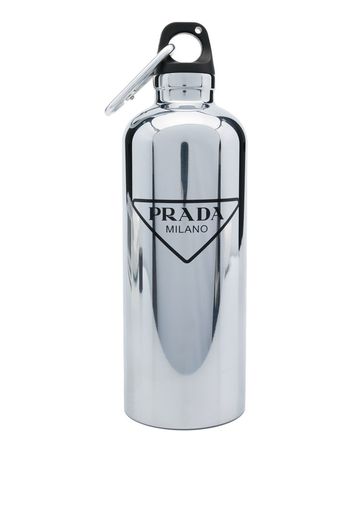 Prada logo-print travel bottle - Silber