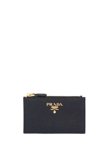 Prada Saffiano leather card holder - Schwarz