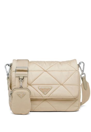 Prada Re-Nylon padded shoulder bag - Nude