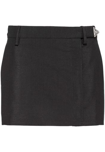 Prada mohair mini skirt - Schwarz