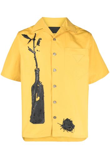 Prada graphic-print short-sleeve shirt - Gelb