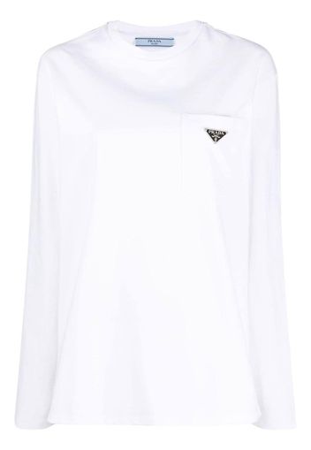 Prada Jersey T-shirt - Weiß