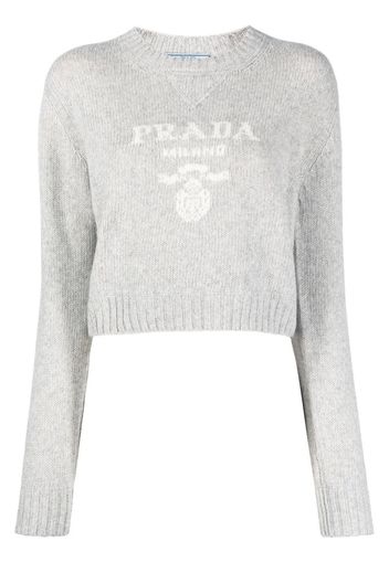 Prada Wool and cashmere crew-neck sweater - Grau