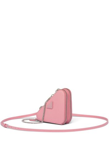 Prada Saffiano leather mini pouch bag - Rosa