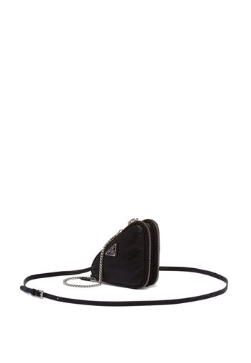 Prada leather mini pouch bag - Schwarz