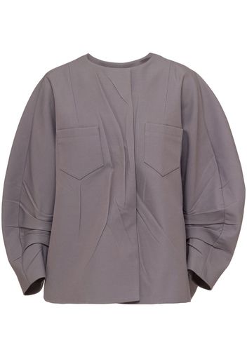 Prada Einreihige Oversized-Jacke - Grau