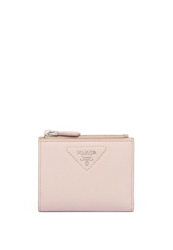 Prada Portemonnaie mit Logo-Applikation - Rosa