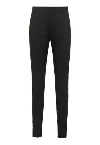 Prada high-waisted slim-cut trousers - Schwarz