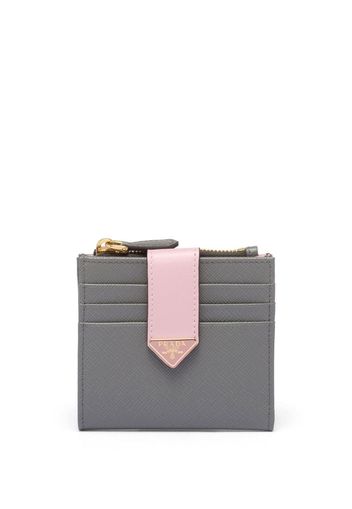 Prada Portemonnaie aus Saffiano-Leder - Grau