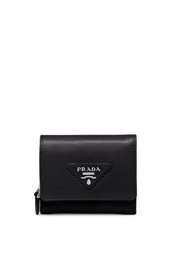 Prada logo-embellishment leather wallet - Schwarz