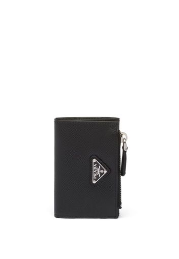 Prada Saffiano leather cardholder - Schwarz