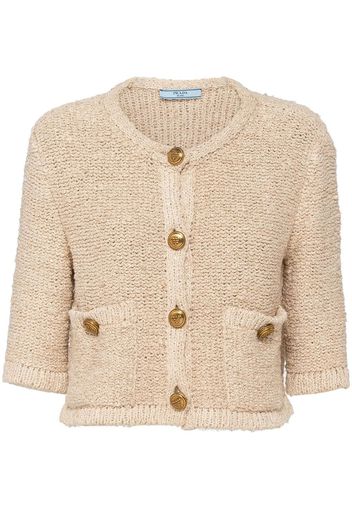 Prada Geknöpfter Cardigan - Nude