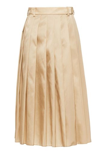 Prada Re-Nylon pleated midi skirt - Nude