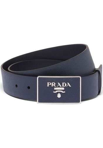 Prada Saffiano leather belt - Blau