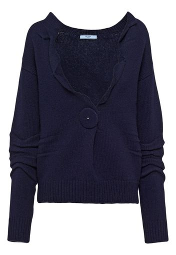 Prada cashmere V-neck jumper - Blau