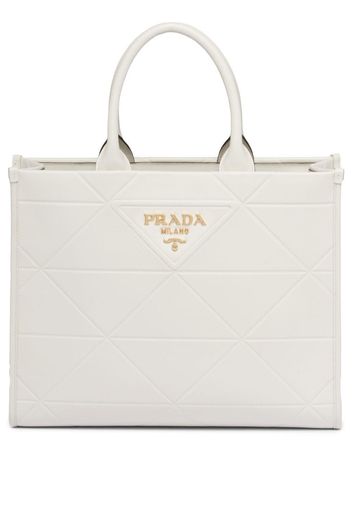 Prada leather tote bag - Weiß