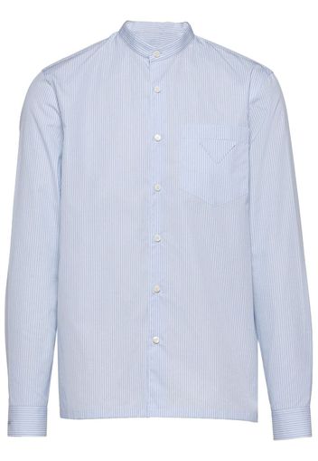Prada chest pocket striped shirt - Blau