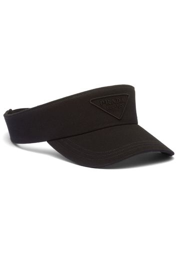 Prada Drill logo-embroidered visor - Schwarz