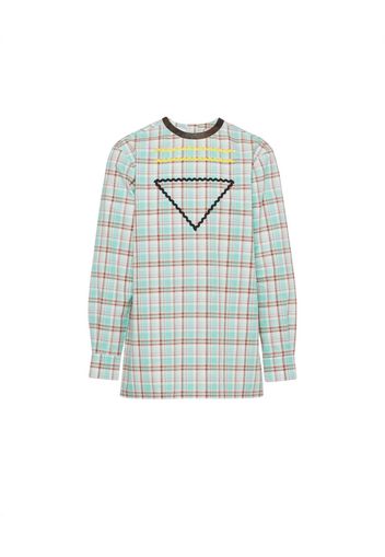 Prada zigzag cotton shirt - Weiß