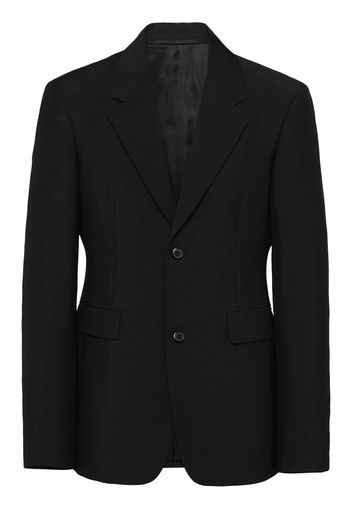 Prada Single-breasted mohair wool jacket - Schwarz