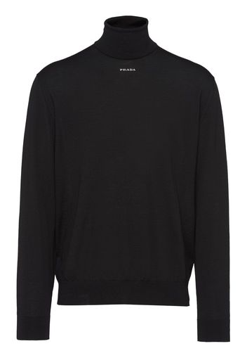 Prada Superfine turtleneck sweater - Schwarz