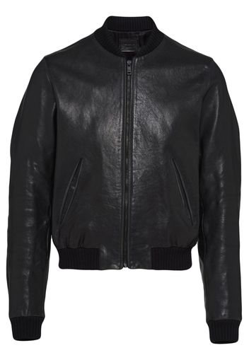 Prada Leather bomber jacket - Schwarz