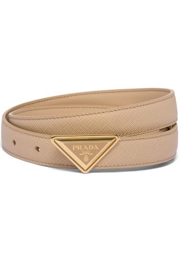 Prada Saffiano leather belt - Nude