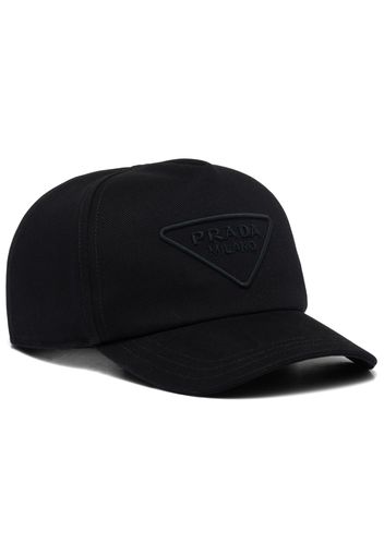 Prada embroidered-logo baseball cap - Schwarz