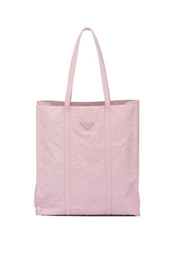 Prada Medium antiqued nappa leather tote bag - Rosa