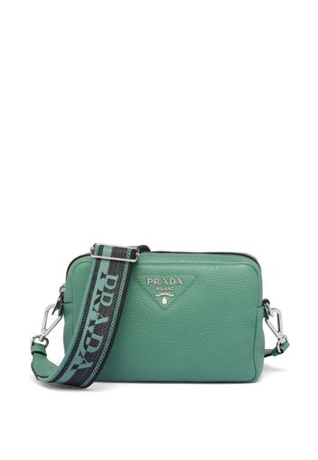 Prada triangle-logo-plaque crossbody bag - Grün