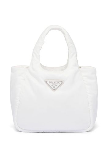 Prada Kleiner Shopper mit Futter - Weiß