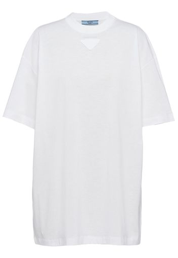 Prada T-Shirt mit Logo - Weiß