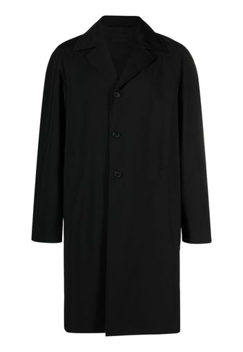 Prada notched-lapel single-breasted coat - Schwarz