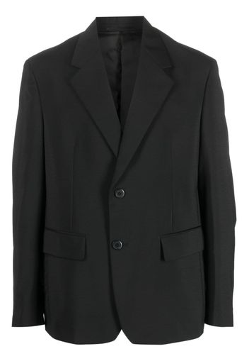 Prada single-breasted notched-lapels blazer - Schwarz