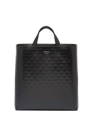 Prada Shopper mit Prägung - Schwarz