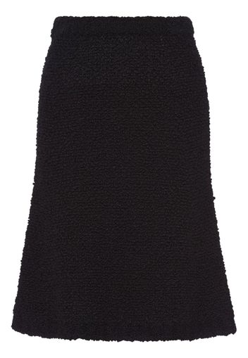 Prada Bouclé mohair knit skirt - Schwarz